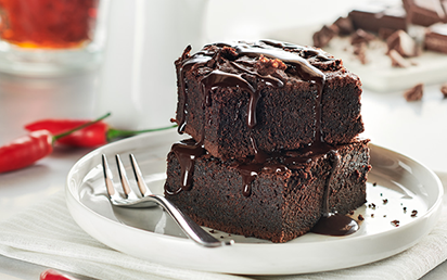 Brownie au Chocolat et Sriracha